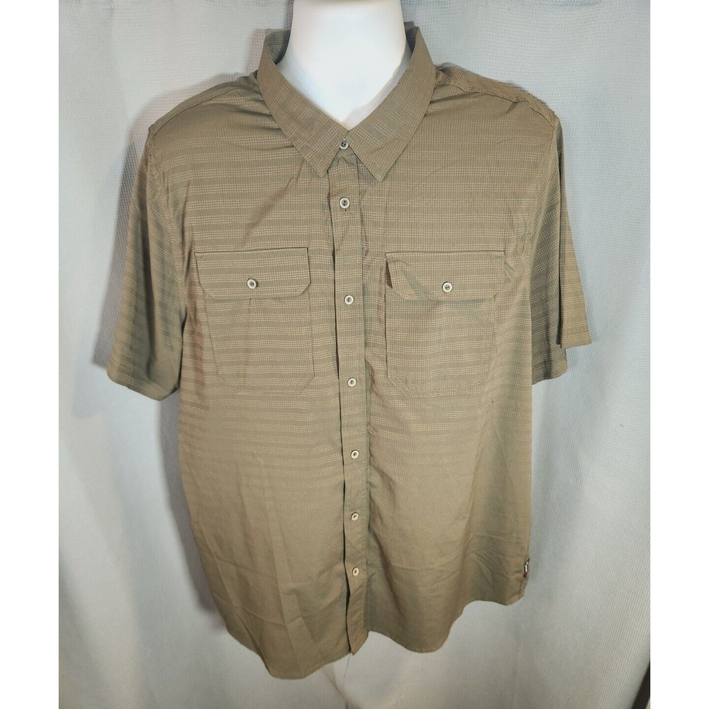 Gerry Shirt Men’s XXL 2XL Green Hiking Outdoors Stretch Quick Dry Active Comfort